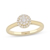 Thumbnail Image 1 of Diamond Halo Promise Ring 1/5 ct tw 10K Yellow Gold