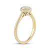 Thumbnail Image 2 of Diamond Halo Promise Ring 1/5 ct tw 10K Yellow Gold