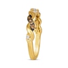 Thumbnail Image 2 of Le Vian Chocolate Twist Round-Cut Diamond Ring 1/3 ct tw 14K Honey Gold