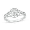 Thumbnail Image 0 of Diamond Milgrain Promise Ring 1/5 ct tw Sterling Silver