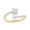 Thumbnail Image 0 of Diamond Bypass Promise Ring 1/4 ct tw 10K Yellow Gold