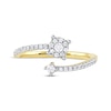 Thumbnail Image 2 of Diamond Bypass Promise Ring 1/4 ct tw 10K Yellow Gold