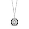 Men's Disney Treasures Pirates of the Caribbean Diamond Compass Necklace 1/10 ct tw Sterling Silver 20”