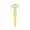Thumbnail Image 2 of Diamond Halo Promise Ring 1/5 ct tw 10K Yellow Gold