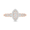 Multi-Diamond Center Marquise Frame Promise Ring 1/5 ct tw 10K Rose Gold