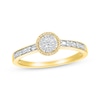 Baguette & Round-Cut Multi-Diamond Promise Ring 1/6 ct tw 10K Yellow Gold