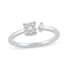 Diamond Promise Ring 1/6 ct tw 10K White Gold