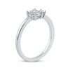 Thumbnail Image 2 of Diamond Halo Open Shank Promise Ring 1/6 ct tw 10K White Gold