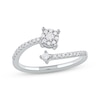 Thumbnail Image 0 of Diamond Bypass Promise Ring 1/4 ct tw 10K White Gold