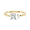 Thumbnail Image 3 of Diamond Halo Open Shank Promise Ring 1/6 ct tw 10K Yellow Gold