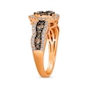 Thumbnail Image 1 of Le Vian Chocolate Waterfall Diamond Ring 1 ct tw 14K Strawberry Gold
