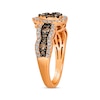 Thumbnail Image 2 of Le Vian Chocolate Waterfall Diamond Ring 1 ct tw 14K Strawberry Gold