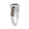 Thumbnail Image 2 of Le Vian Chocolate Waterfall Diamond Ring 1 ct tw 14K Vanilla Gold