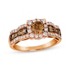 Thumbnail Image 0 of Le Vian Chocolate Waterfall Diamond Ring 1-1/5 ct tw 14K Strawberry Gold