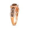 Thumbnail Image 1 of Le Vian Chocolate Waterfall Diamond Ring 1-1/5 ct tw 14K Strawberry Gold