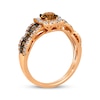 Thumbnail Image 2 of Le Vian Chocolate Waterfall Diamond Ring 1-1/5 ct tw 14K Strawberry Gold