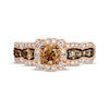 Thumbnail Image 3 of Le Vian Chocolate Waterfall Diamond Ring 1-1/5 ct tw 14K Strawberry Gold