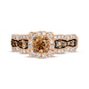 Thumbnail Image 4 of Le Vian Chocolate Waterfall Diamond Ring 1-1/5 ct tw 14K Strawberry Gold