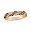 Thumbnail Image 0 of Le Vian Chocolate Twist Diamond Ring 1/2 ct tw 14K Strawberry Gold