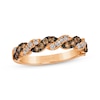 Thumbnail Image 1 of Le Vian Chocolate Twist Diamond Ring 1/2 ct tw 14K Strawberry Gold