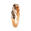 Thumbnail Image 2 of Le Vian Chocolate Twist Diamond Ring 1/2 ct tw 14K Strawberry Gold