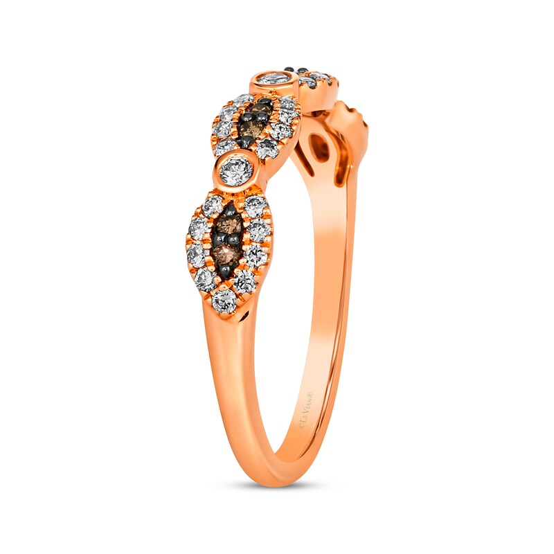 Main Image 2 of Le Vian Chocolate Waterfall Diamond Ring 3/8 ct tw 14K Strawberry Gold