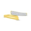 Thumbnail Image 3 of Round-Cut Diamond Ribbon Ring 1/5 ct tw 10K Yellow Gold