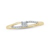 Thumbnail Image 1 of Diamond Curved Shank Promise Ring 1/20 ct tw 10K Yellow Gold