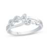 Thumbnail Image 1 of Diamond Infinity &quot;Love&quot; Promise Ring 1/20 ct tw 10K White Gold