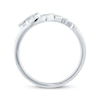 Thumbnail Image 2 of Diamond Infinity &quot;Love&quot; Promise Ring 1/20 ct tw 10K White Gold