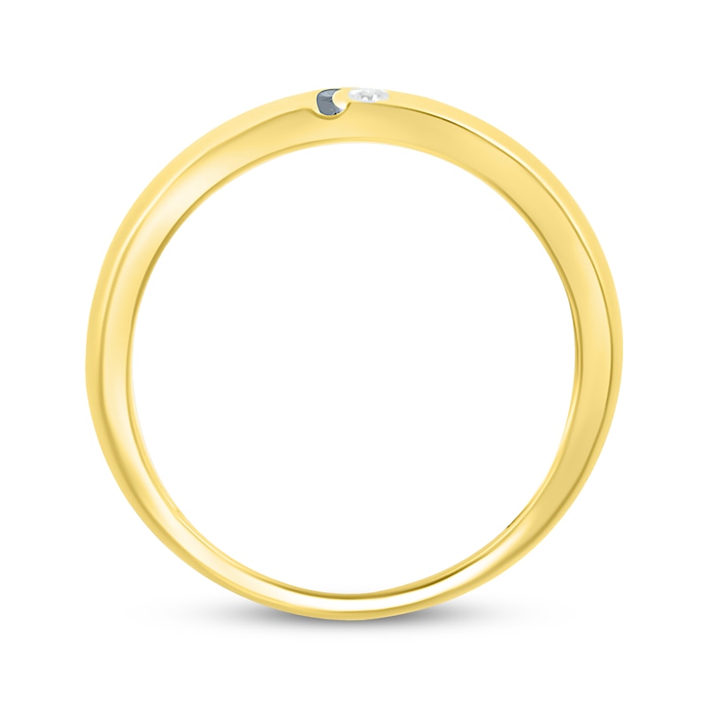 Main Image 3 of Men’s Diamond Yin-Yang Band 1/20 ct tw 10K Yellow Gold