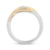 Disney Treasures Hercules Diamond Lightning Bolt Bypass Ring 1/15 ct tw Sterling Silver & 10K Yellow Gold