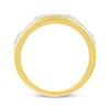 Thumbnail Image 2 of Diamond Chain Link Faux-Stack Ring 1/4 ct tw 10K Yellow Gold