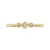Thumbnail Image 3 of Diamond Three-Stone Rope Twist Promise Ring 1/20 ct tw 10K Yellow Gold