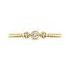 Thumbnail Image 2 of Diamond Three-Stone Rope Promise Ring 1/20 ct tw 10K Yellow Gold