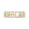 Thumbnail Image 2 of Diamond Square Link Rope Ring 1/5 10K Yellow Gold