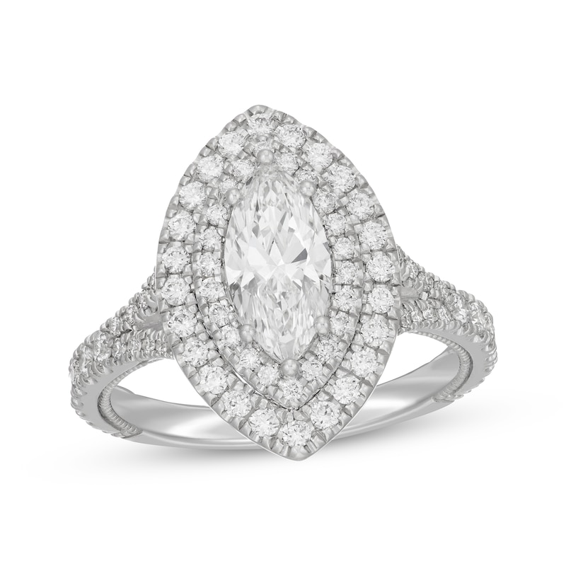 Main Image 1 of Neil Lane Artistry Marquise-Cut Lab-Grown Diamond Engagement Ring 1-7/8 ct tw 14K White Gold