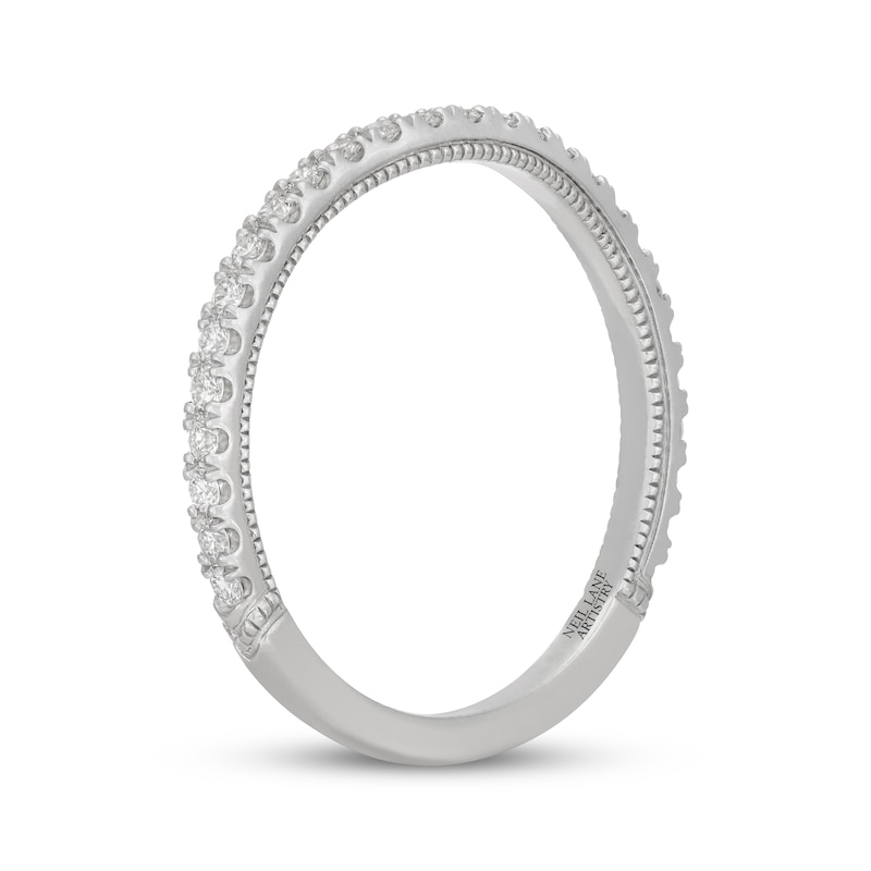 Main Image 2 of Neil Lane Artistry Lab-Grown Diamond Curved Wedding Band 1/3 ct tw 14K White Gold