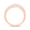 Thumbnail Image 3 of Diamond Open Shank Loop Ring 1/4 ct tw 10K Rose Gold
