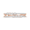 Thumbnail Image 4 of Diamond Two-Row Faux-Stack Ring 1/4 ct tw 10K Rose Gold