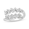 Pear-Shaped & Marquise-Cut Diamond Bypass Ring 1-3/4 ct tw 14K White Gold