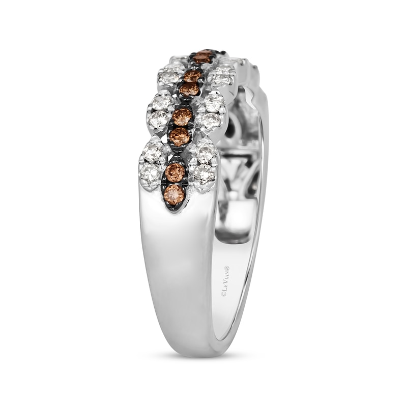 Main Image 2 of Le Vian Venetian Mosaic Diamond Scalloped Ring 3/8 ct tw 14K Vanilla Gold