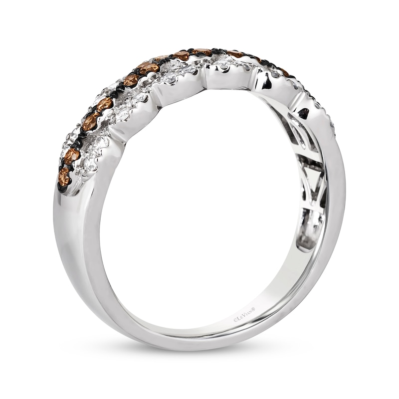 Main Image 3 of Le Vian Venetian Mosaic Diamond Scalloped Ring 3/8 ct tw 14K Vanilla Gold