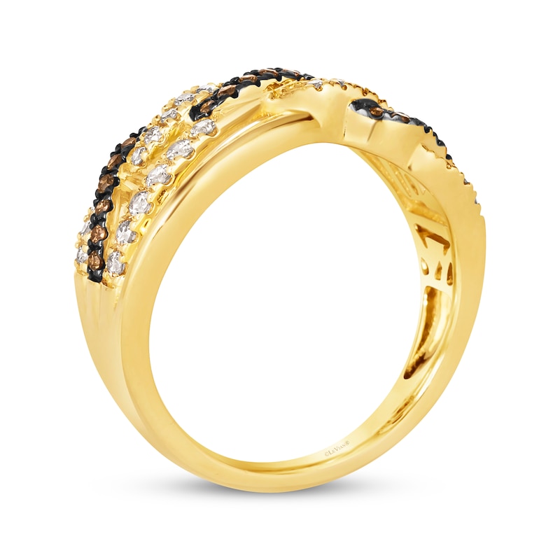 Main Image 3 of Le Vian Chocolate Twist Diamond Ring 1/2 ct tw 14K Honey Gold
