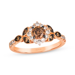 Le Vian Venetian Mosaic Diamond Ring 3/4 ct tw 14K Strawberry Gold