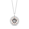 Thumbnail Image 0 of Disney Treasures Coco Diamond Necklace 1/15 ct tw Sterling Silver & 10K Two-Tone Gold 19"