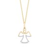 Thumbnail Image 1 of Hallmark Diamonds Angel Necklace 1/10 ct tw 10K Yellow Gold 18&quot;