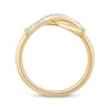 Thumbnail Image 3 of Hallmark Diamonds Infinity Ring 1/8 ct tw 10K Yellow Gold