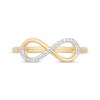 Thumbnail Image 4 of Hallmark Diamonds Infinity Ring 1/8 ct tw 10K Yellow Gold