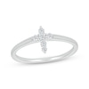 Thumbnail Image 1 of Diamond Mini Cross Ring 1/8 ct tw Sterling Silver